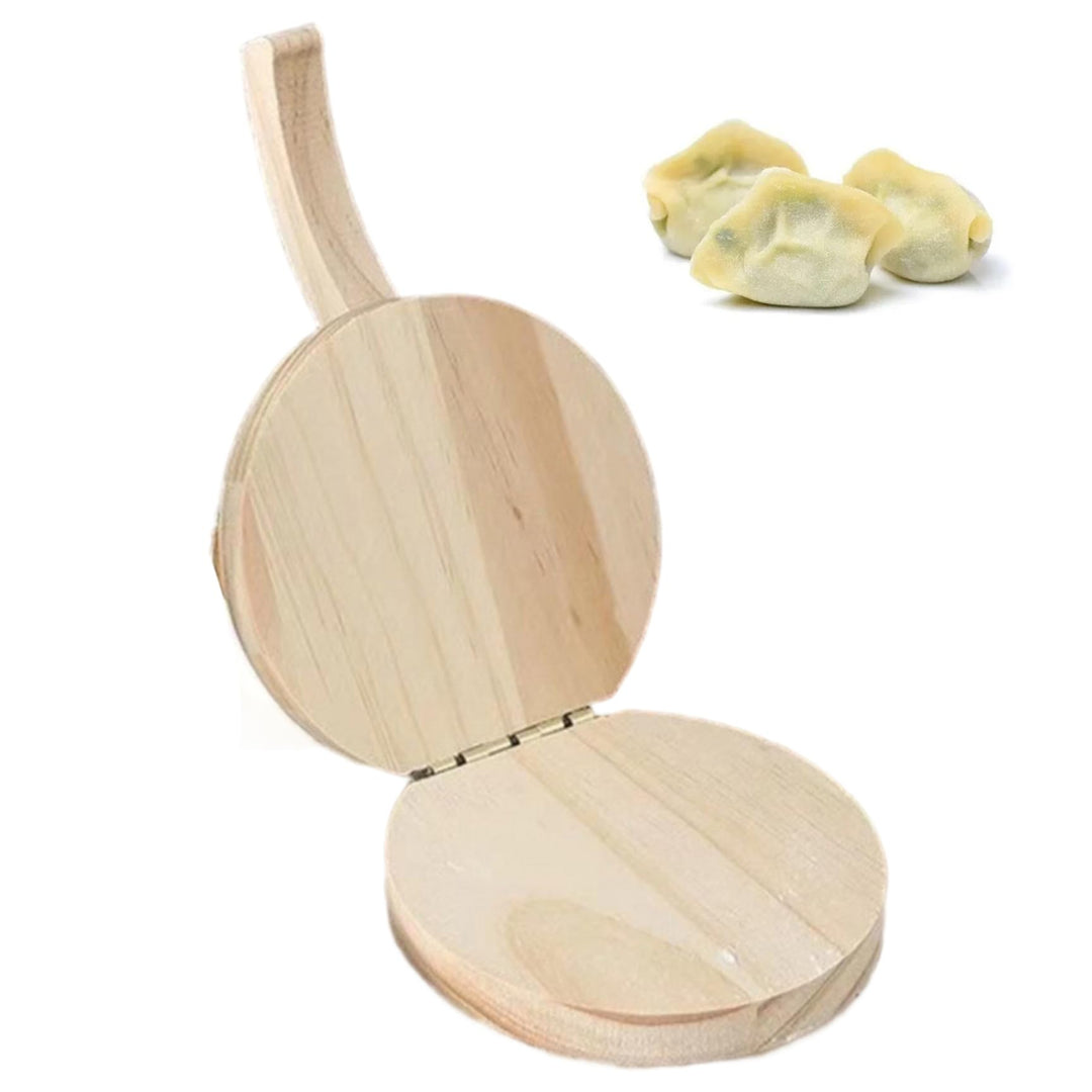 Tortilla-Presse aus Holz – Manueller Tortilla-Maker für Mais- und Mehl-Tortillas, Knödel-Wrapper, Em