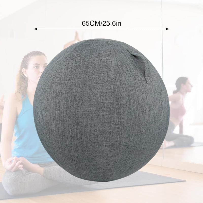 CISSIYOG Stuhlhussen für Sitzball 65cm Ø, Schutzhülle für Gymnastikball, Yoga Ball Abdeckung,Balance