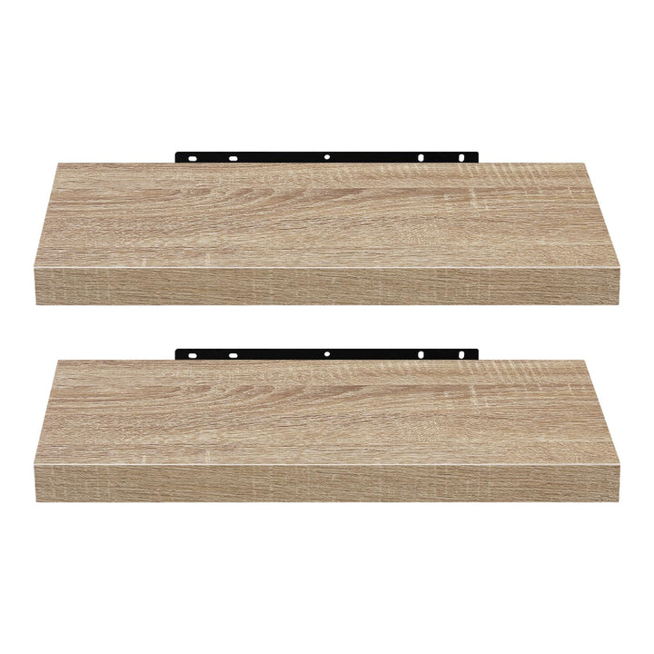 EUGAD Wandregal Wandboard 2er Set Hängeregal Holz Board Modern Eiche Gelb 40x22,9x3,8cm 0114QJ-2 Eic