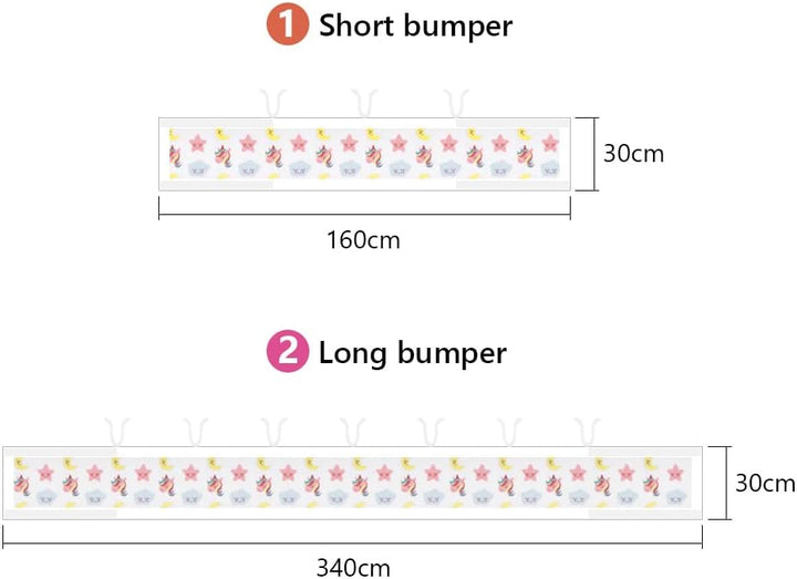 Vicloon Bettumrandung Nestchen, Nestchen für Kinderbetten Kantenschutz Baby Babybett, Kopfschutz Bab