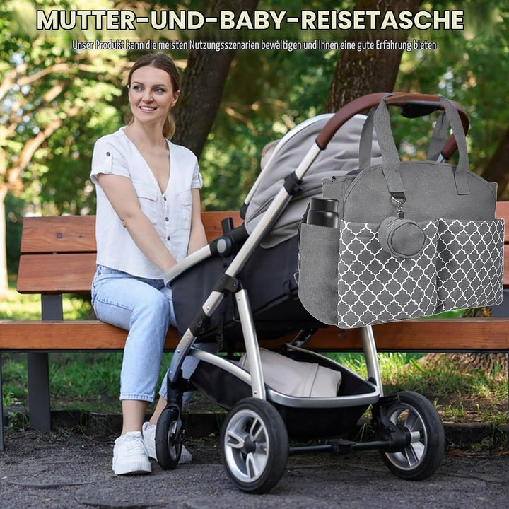 Baby Wickeltasche, Babytasche, Reise Wickeltasche, Portable Babytasche, Umhängetasche Mit Schnullert