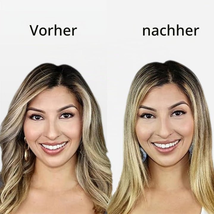 KUSNCA Ionen Glätteisen，2 IN 1 Haarglätter Locken und Glätten glatt und glänzend，3D-Schwebende Keram