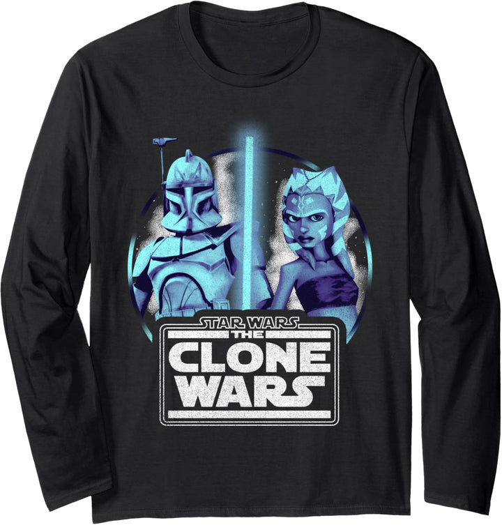 Star Wars: The Clone Wars Ahsoka & Rex Lightsaber Portrait Langarmshirt