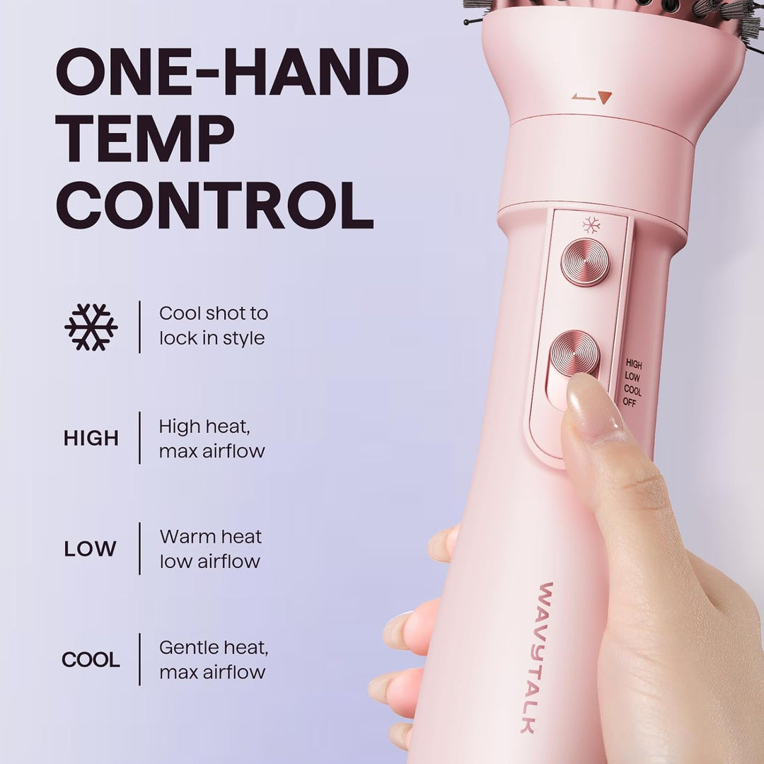 Wavytalk Warmluftbürste, 5 in 1 Hairstyler, Föhnbürste zum Trocknen und Stylen in One Step, AIR SCUL