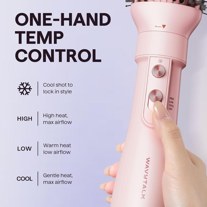Wavytalk Warmluftbürste, 5 in 1 Hairstyler, Föhnbürste zum Trocknen und Stylen in One Step, AIR SCUL