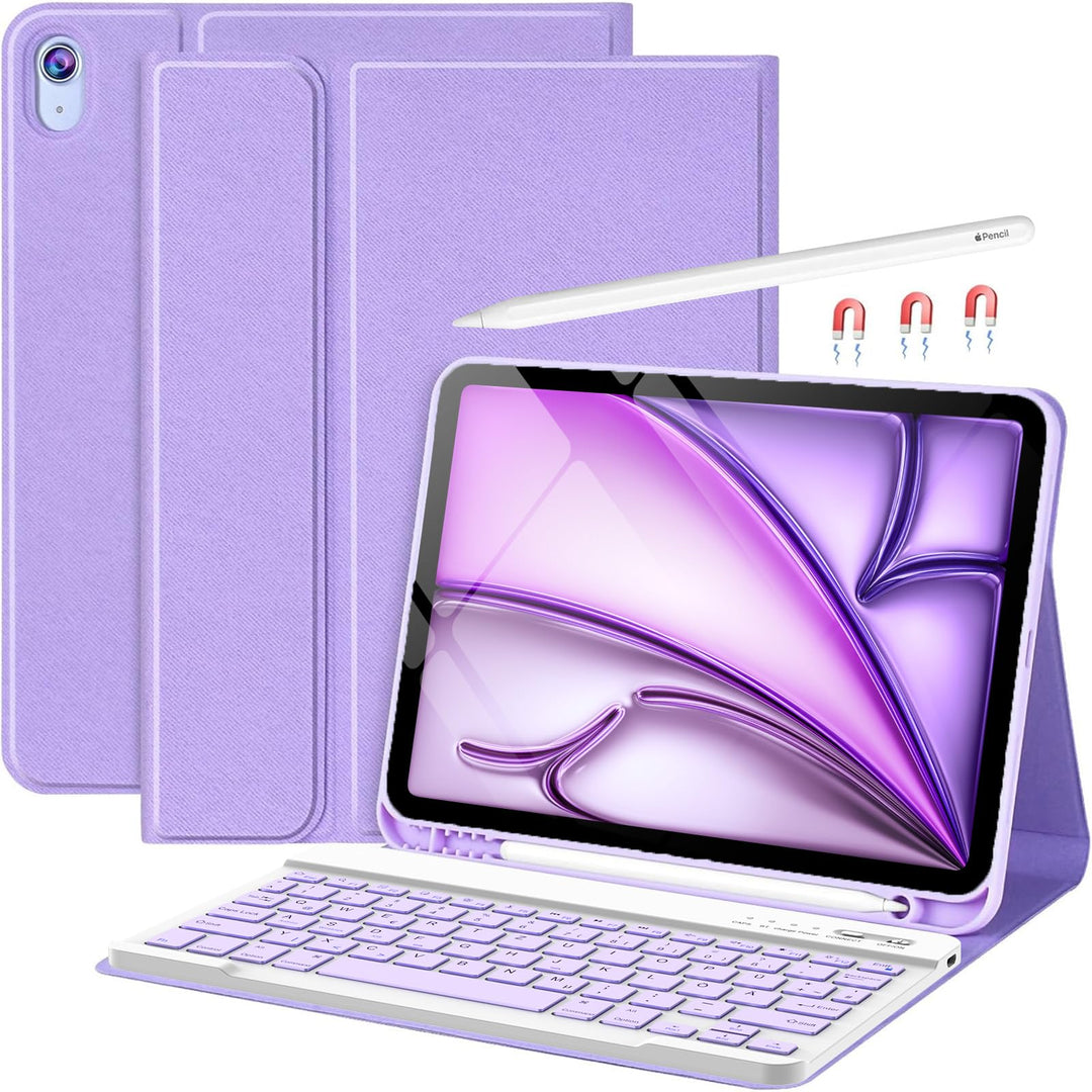 Tastatur Hülle für iPad Air 11"(M2&amp;M3) 2024/2025/iPad Air 5 Gen 2022/iPad Air 4 Gen 2020 10.9&