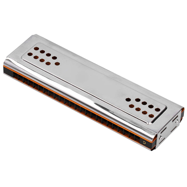 24 Löcher C & G Key Doppelseitige Mundharmonika, Tremolo Mundharmonika mit Box Musikinstrument für A