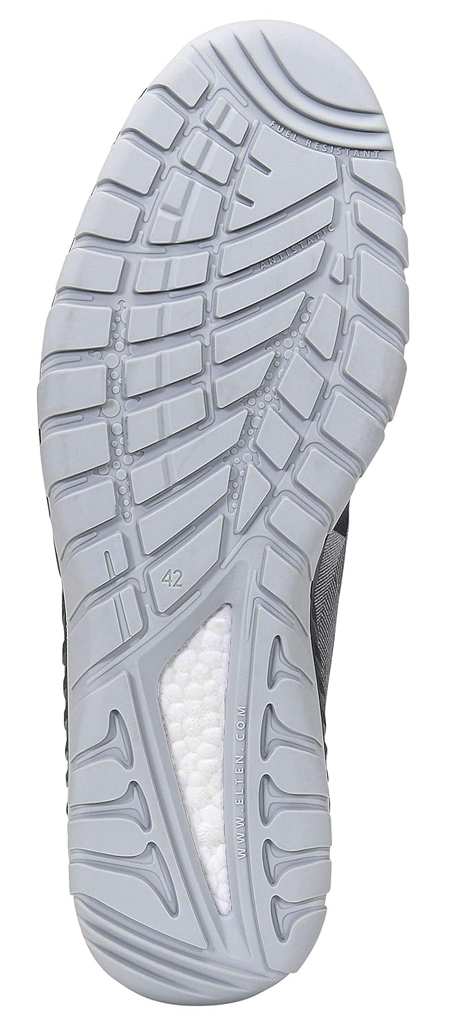 ELTEN Sicherheitsschuhe LANDON grey Low ESD S1, Damen und Herren, Textil, Stahlkappe, leicht, sportl