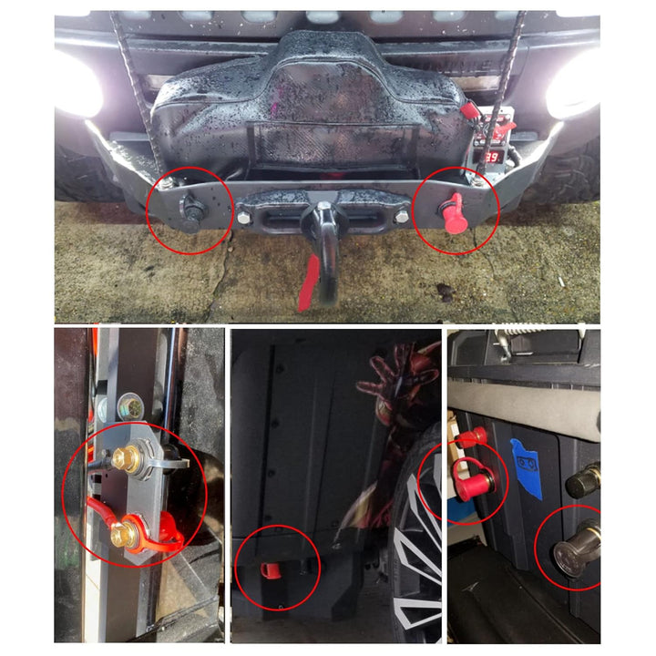 Batteriepole Adapter 250A Batterieklemmen Ladesäulen Kit für Auto Wohnmobile Boote