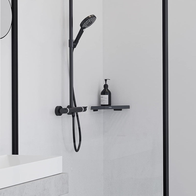 hansgrohe Seifenkorb AddStoris, Seifenablage Mattschwarz Mattschwarz Korb, Mattschwarz Korb