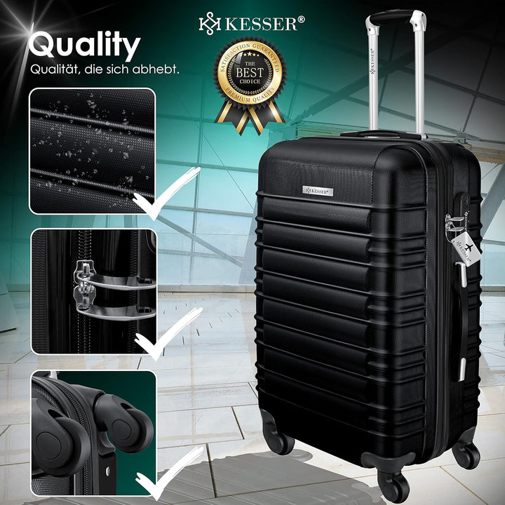 KESSER® 3tlg. Hartschalenkofferset Hartschalenkoffer Reisekoffer Set Reisekofferset Trolley Koffer I