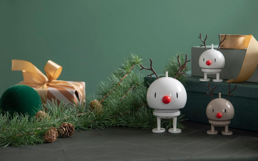 Hoptimist - Skandinavisches Design - Weihnachtsfigur - Small Reindeer Bumble - Braun - Höhe: 9 cm -