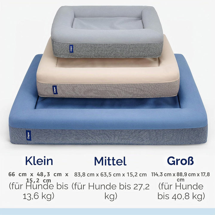 Casper Hundebett, Plüsch, Memory Foam, klein, Sandfarben sand Small, sand Small