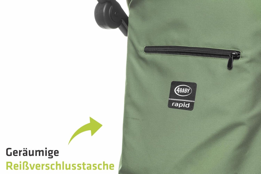Rapid kinderwagen buggy bis 22 kg, kompakter buggy, klein, leicht und stabil, amortisierte Räder (Ol