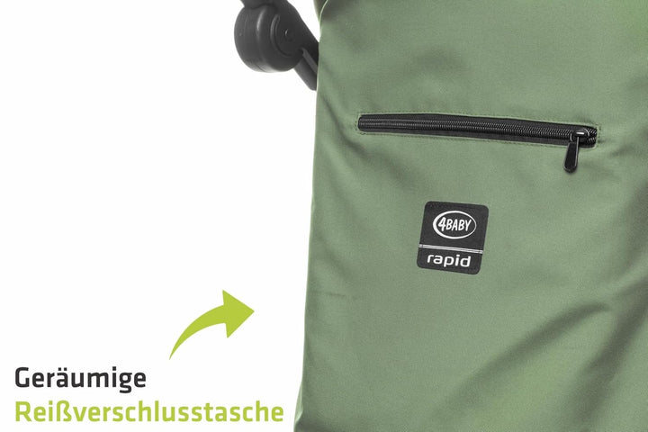 Rapid kinderwagen buggy bis 22 kg, kompakter buggy, klein, leicht und stabil, amortisierte Räder (Ol