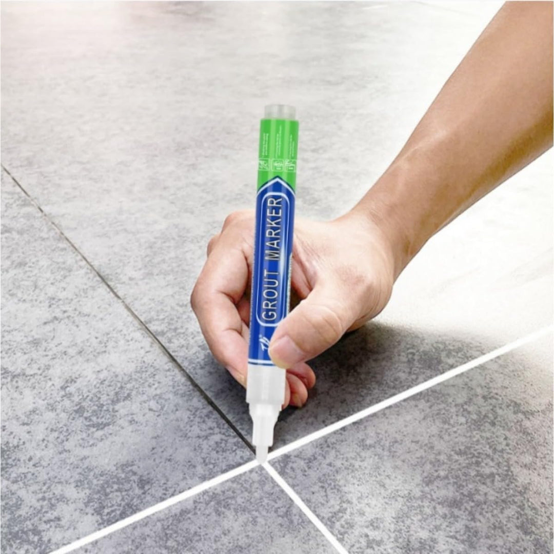 INF Fliesen Fugenstift 6er-Pack: Wasserdichter Fugenreparaturstift für Fliesenrestaurierung