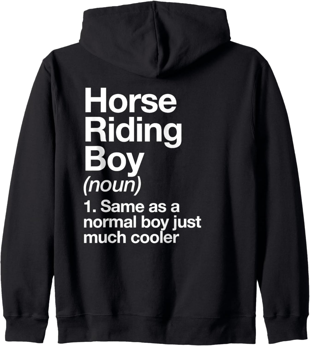 Pferd Reiten Junge Definition Lustige Sport Kapuzenjacke