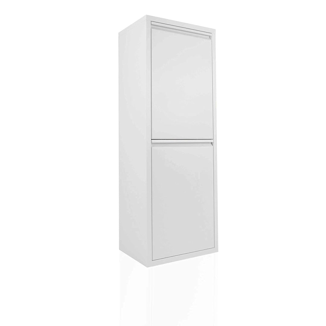 Betten-ABC Refina Mehrzweckschrank, Mülltrenner, platzsparend, aus pflegeleichtem Metall Farbe Weiss
