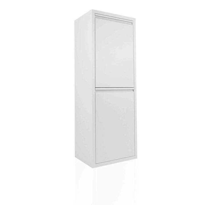 Betten-ABC Refina Mehrzweckschrank, Mülltrenner, platzsparend, aus pflegeleichtem Metall Farbe Weiss