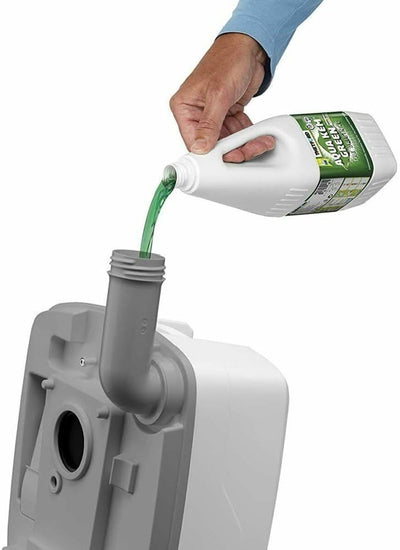 Thetford 92802 Porta Potti 145 Tragbare Toilette Qube, Weiss-Grau, 330 x 383 x 427 mm Porta Potti 14