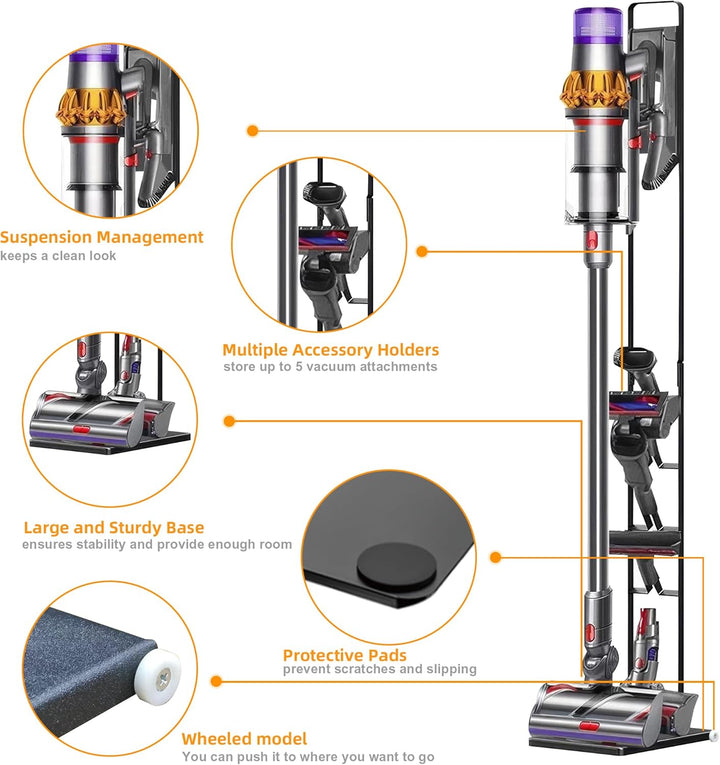 Staubsauger Ständer, Kompatibel für Dyson V15 V11 V10 V8 V7 V6 freistehend Bodenständer Halterung, Z