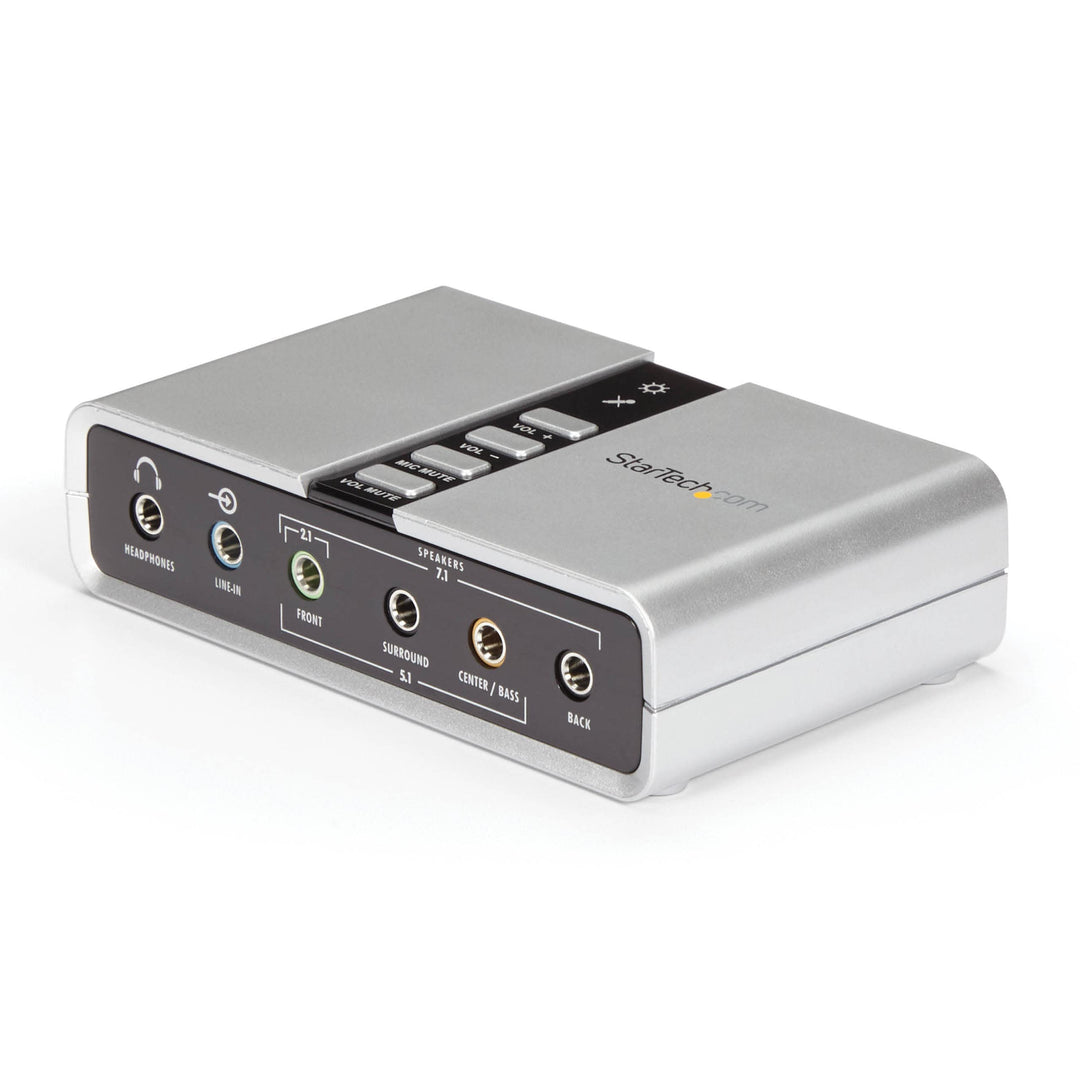 StarTech.com USB 2.0 Soundbox 7.1 Adapter - externe USB Soundkarte mit SPDIF Didital Audio - Externa