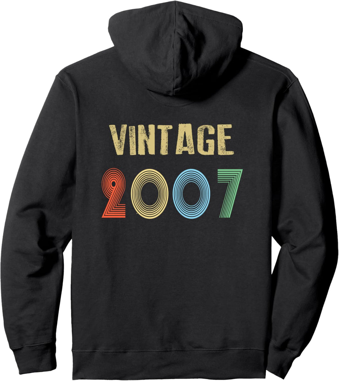 2007 Vintage Geburtstag Pullover Hoodie