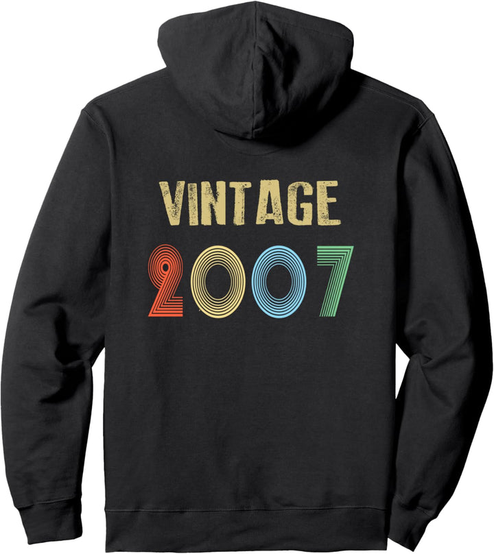 2007 Vintage Geburtstag Pullover Hoodie