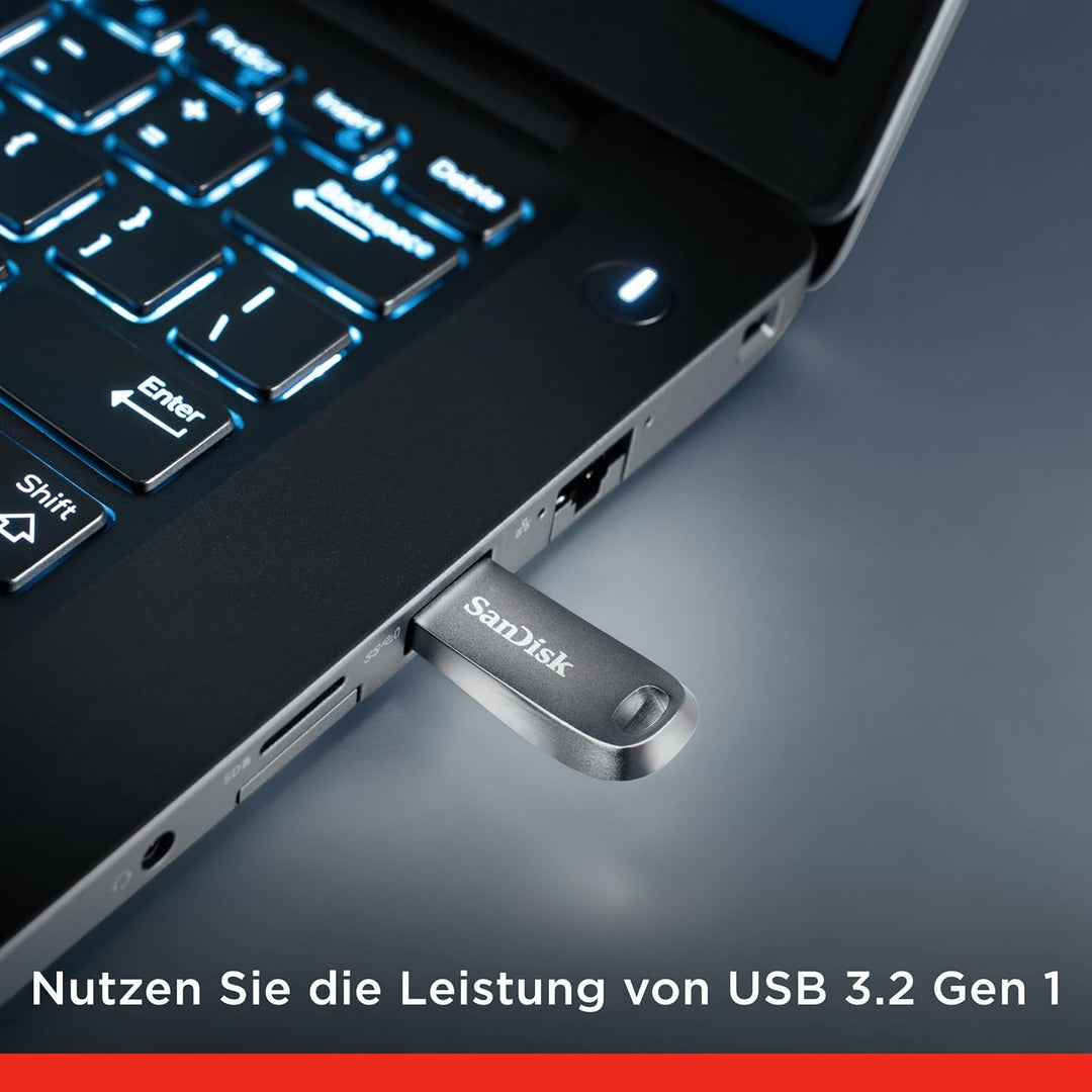 SANDISK Ultra Luxe USB Type-A USB Flash-Laufwerk 512 GB (USB 3.2 Gen 1- und USB 3.0-fähig, 400 MB/s,