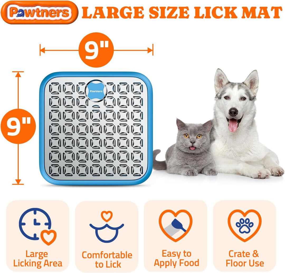 【Edelstahl Grosse Leckmatte für Hunde】Hund Leckmatten für grosse Hunde, Katze Leckpads für Kiste Lan