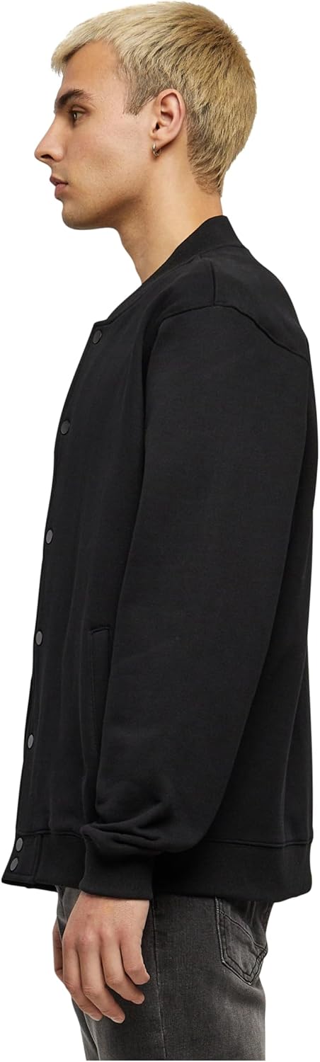 Build Your Brand Herren Heavy Tonal College Jacket Jacke 4XL Schwarz, 4XL Schwarz