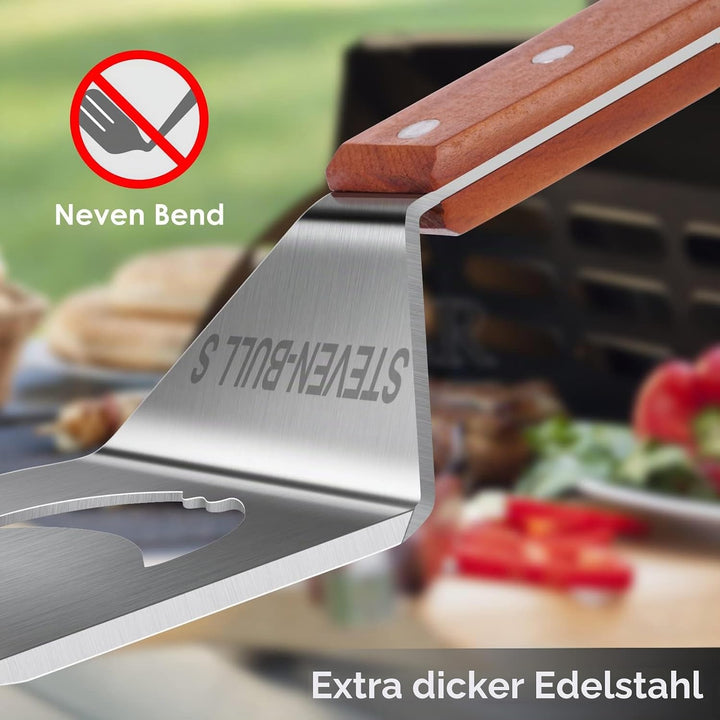 Grillspatel für Grill, 7-in-1-Grillwerkzeug für Grill,Multifunktion Grillwerkzeug, Papa-Geschenke, G