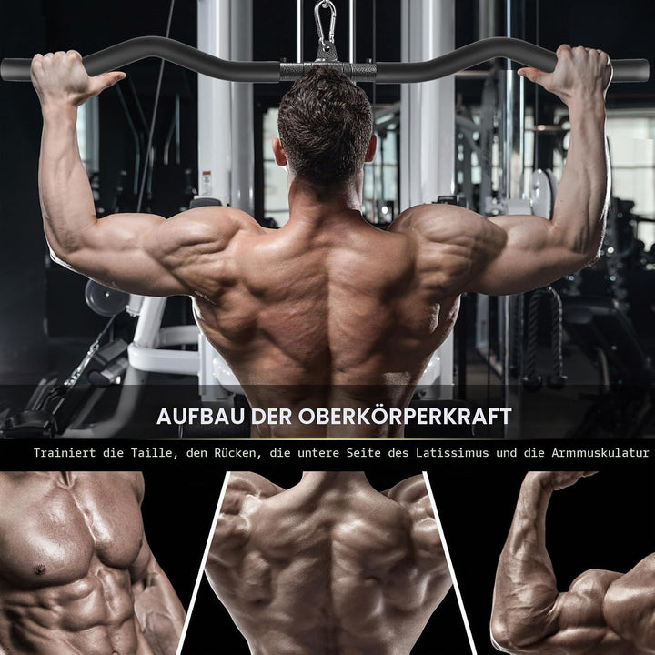 Lyndwin Latzugstange Bizeps Stange Klimmzugstangen Zugstange Muskelzugstange für Zuhause Bodybuildin