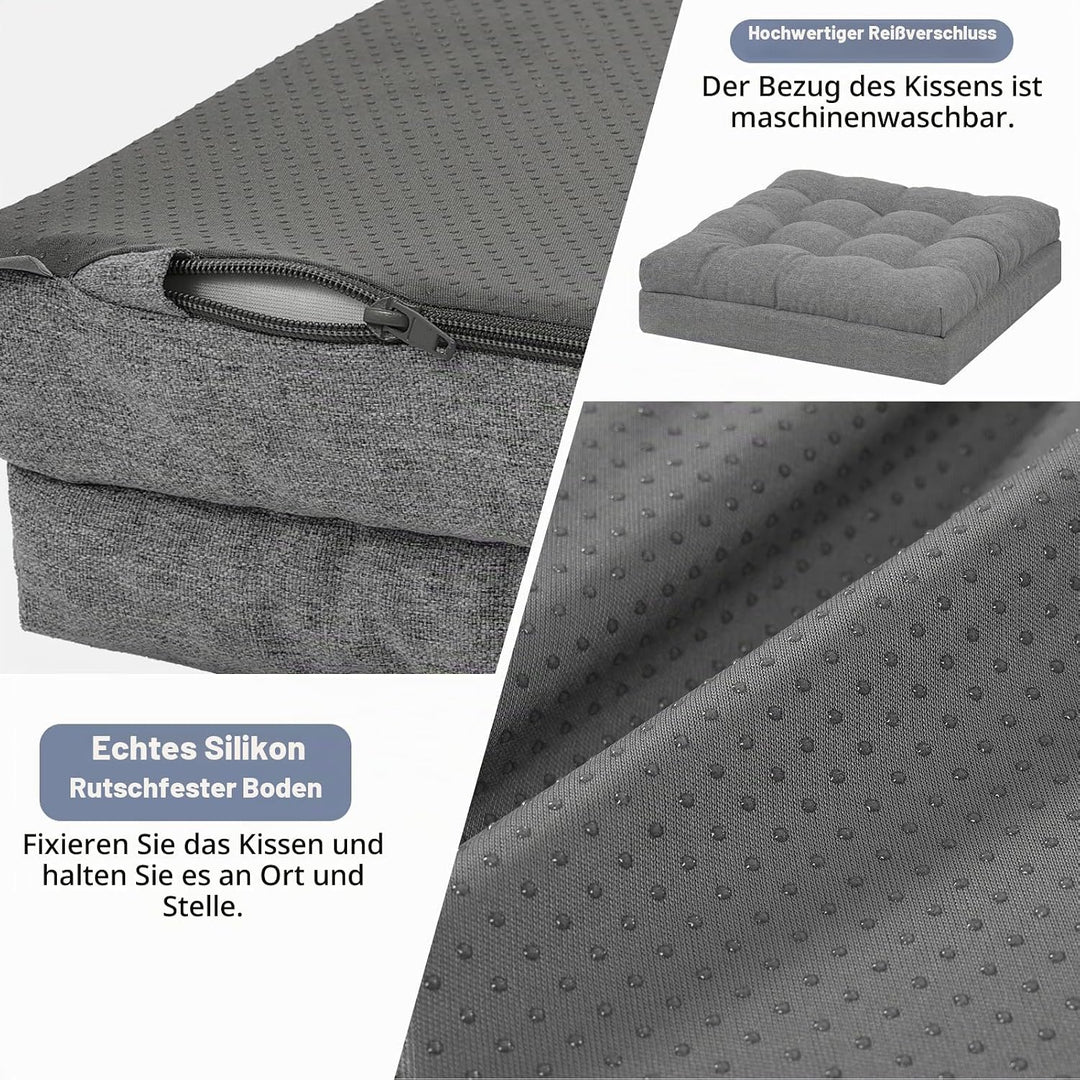 GOFORIT Sitzerhöhung für Ältere 50x50x12cm, Exklusives Zweilagiges Memory-Schaum Sitzkissen mit Star