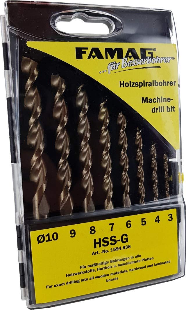 FAMAG 1002 Schalungsbohrer HSS 400x08mm - 1002.408 08x400mm, 08x400mm