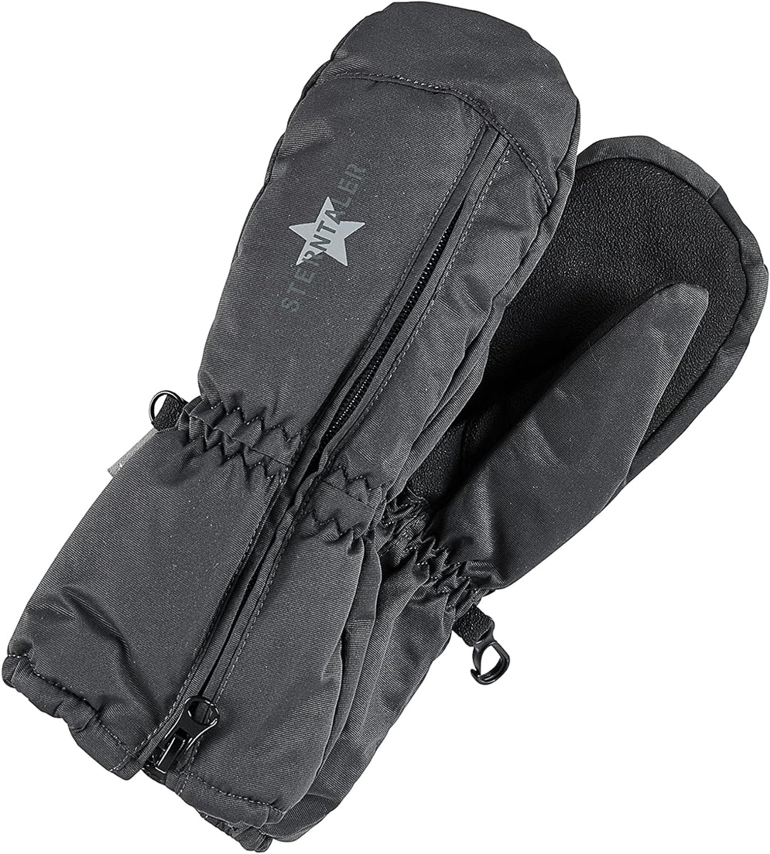 Sterntaler Stulpen-Handschuhe mit mittigem Reissverschluss 1 Eisengrau, 1 Eisengrau