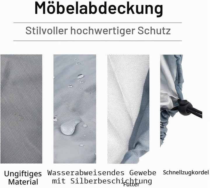 TopHomer Kaninchenstall Abdeckung Universell 122 cm Strapazierfähiges 210D-Oxford-Tuch Outdoor Kanin