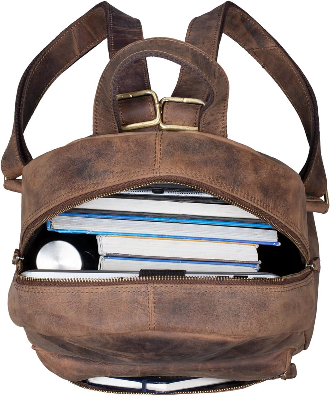 STILORD 'Flynn' Grosser Rucksack Leder XL Lederrucksack für Damen Herren Laptop Rucksack Reiserucksa