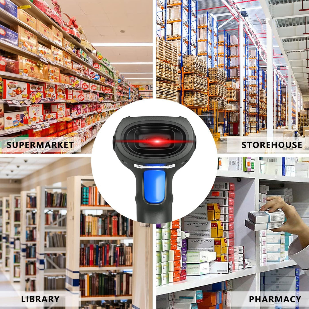 LENVII Handheld 2D QR Barcode Scanner,Kabelgebundener 1D-CCD-Barcode-Leser, unterstützt das Scannen