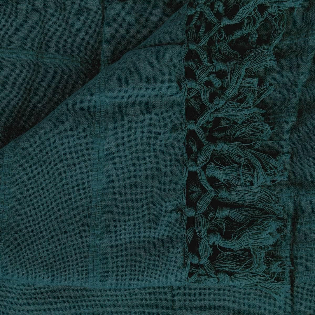 Entenbett werfen 160x220cm Blau (Bleu Canard), 160x220cm Blau (Bleu Canard)