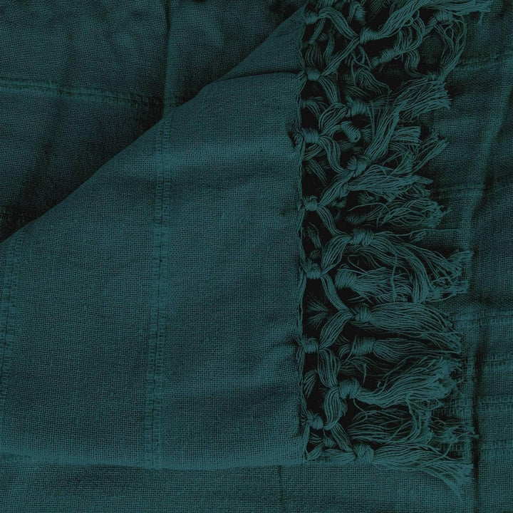 Entenbett werfen 160x220cm Blau (Bleu Canard), 160x220cm Blau (Bleu Canard)