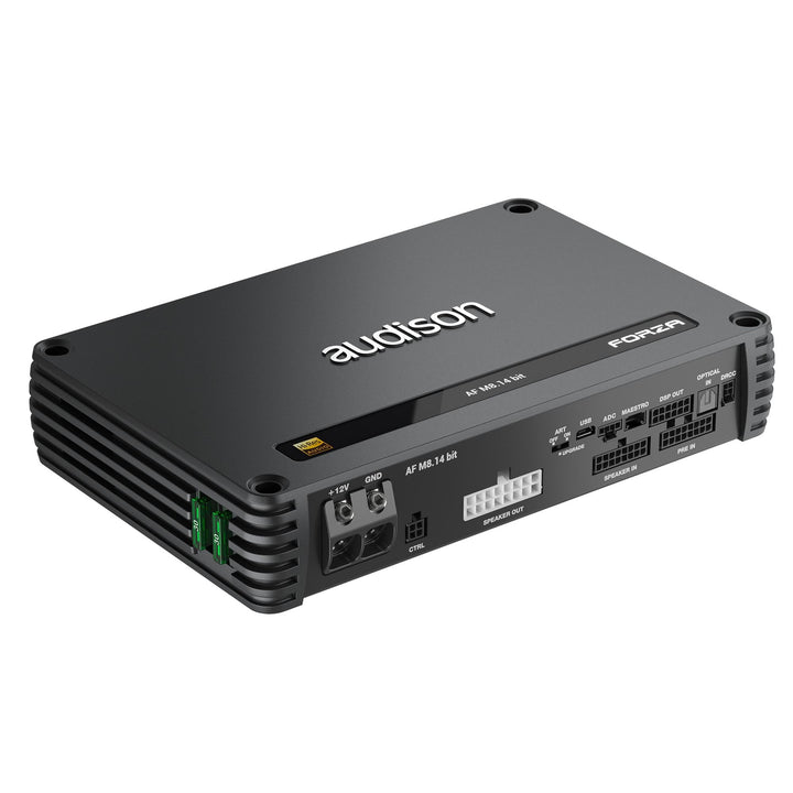 Audison AF M8.14 bit – 8-Kanal-Verstärker mit integriertem 14-Kanal-DSP, 8x140W RMS @ 2 Ohm für komp