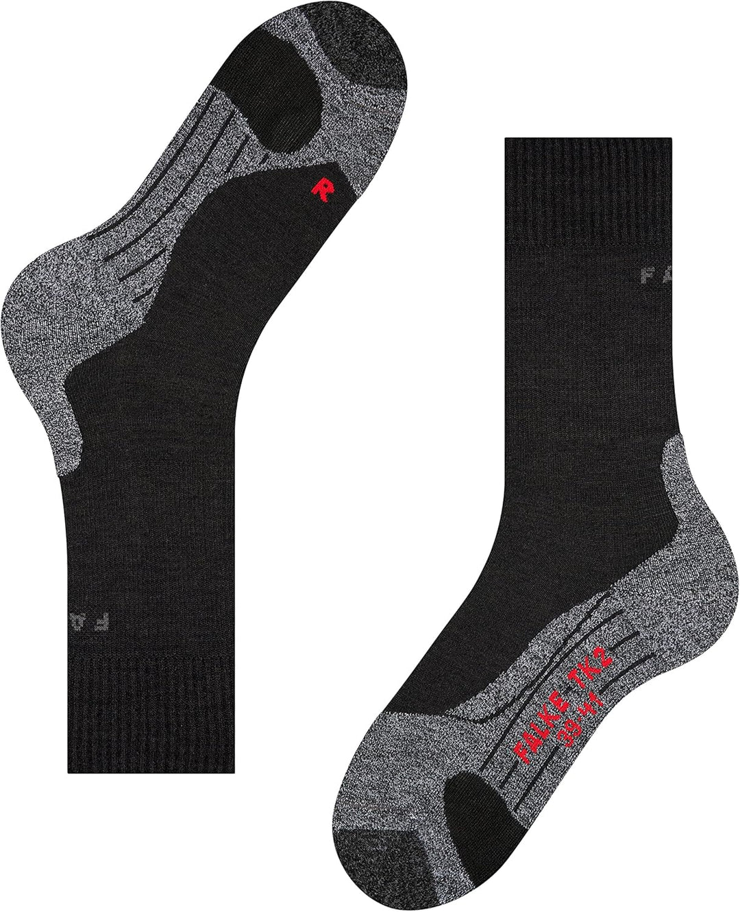 Falke TK 2 Women black mix EU, schwarz / grau