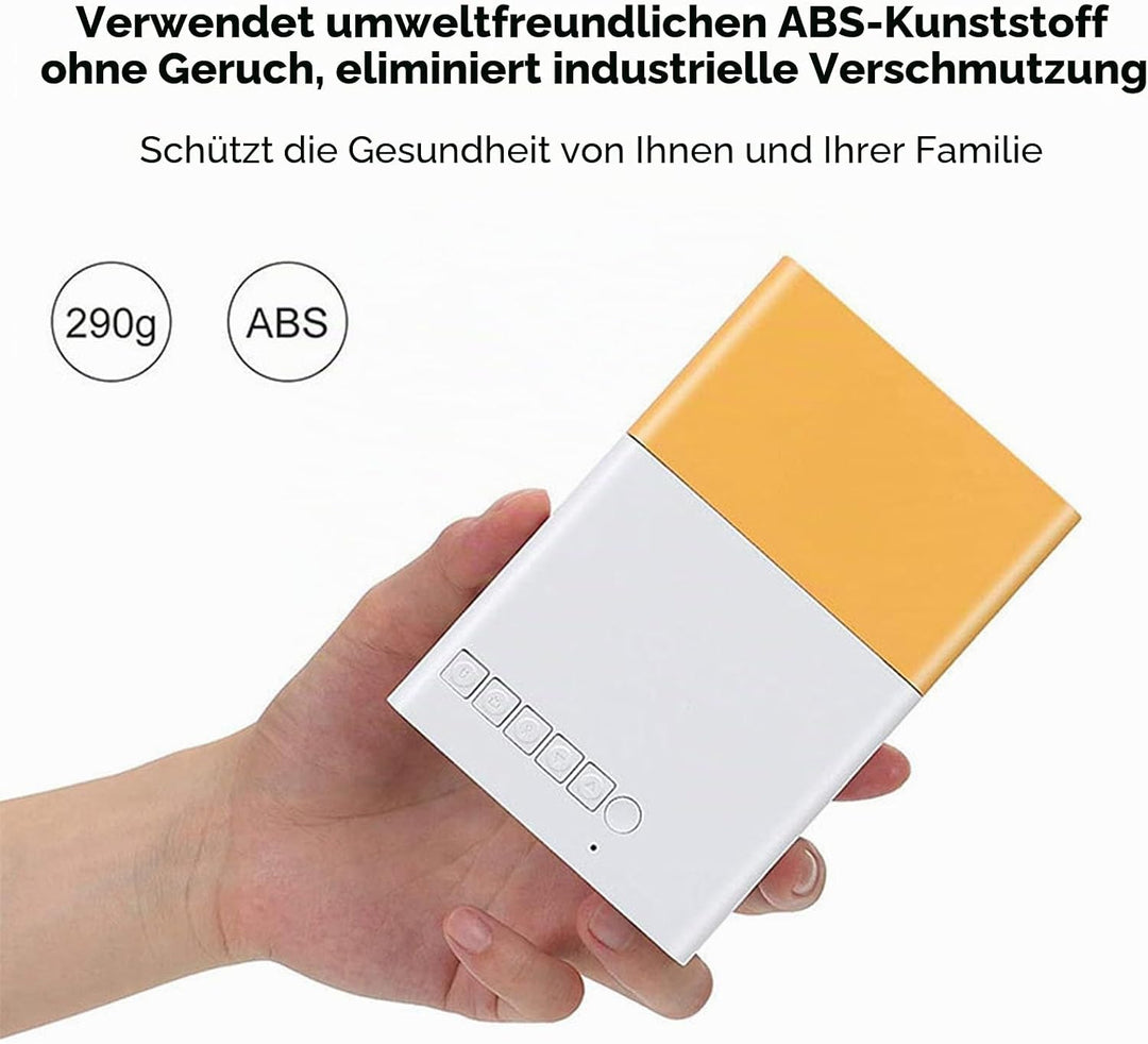 YG300 Tragbarer Projektor, 4:3 HD 1080P Kleiner Filmprojektor, Unterstützt USB, HD, AV, Speicherkart