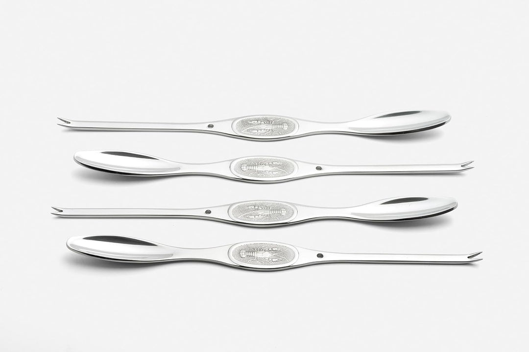 Weis Hummergabeln Set, Edelstahl, Silber, 20.5 x 5 x 5 cm, 4-Einheiten