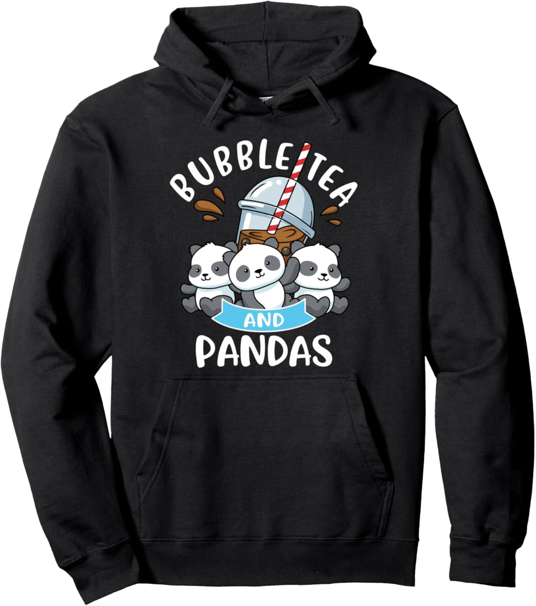 Bubble Tea Panda Hoodie Frauen Boba Tea Geschenk Bubble Tea Pullover Hoodie