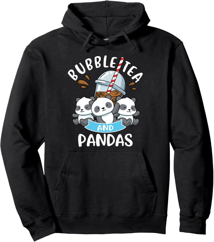 Bubble Tea Panda Hoodie Frauen Boba Tea Geschenk Bubble Tea Pullover Hoodie