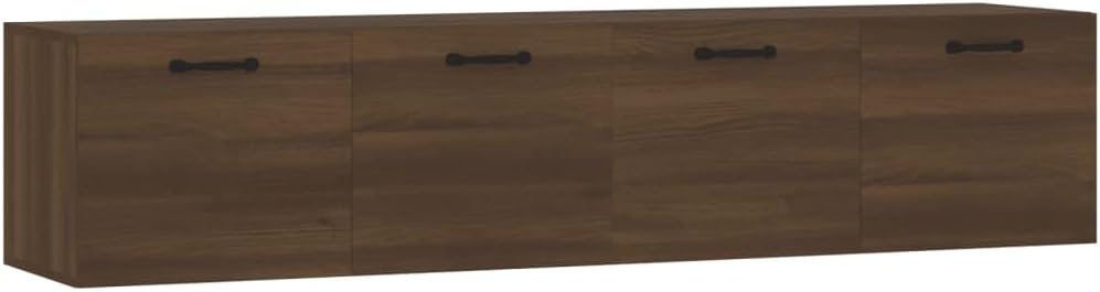 vidaXL 2X Wandschrank Hängeschrank Aufbewahrung Regal CD Schrank Bücherregal Bücherschrank Wohnzimme