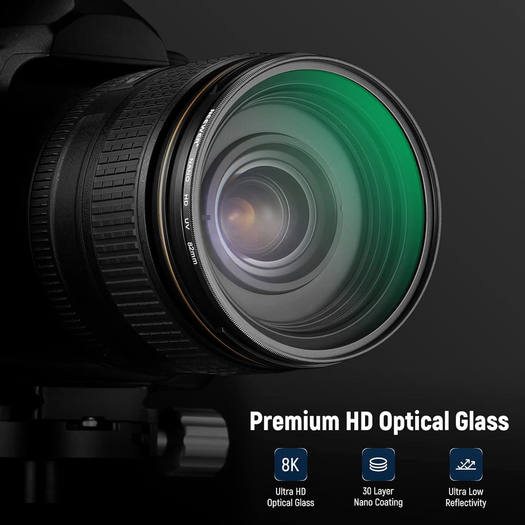 NEEWER 82mm CPL UV Filter Set, Zirkular Polfilter(Polarisationsfilter)/UV Schutz Objektivfilter Set