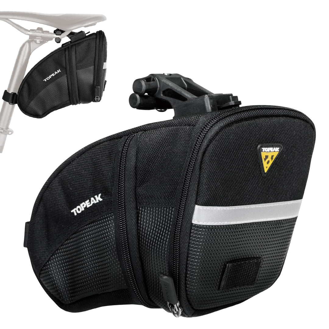 TOPEAK Satteltasche AERO Wedge - L Schwarz, Schwarz